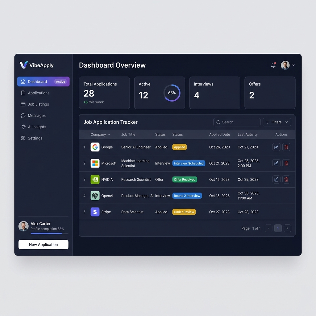 Product Dashboard Screenshot